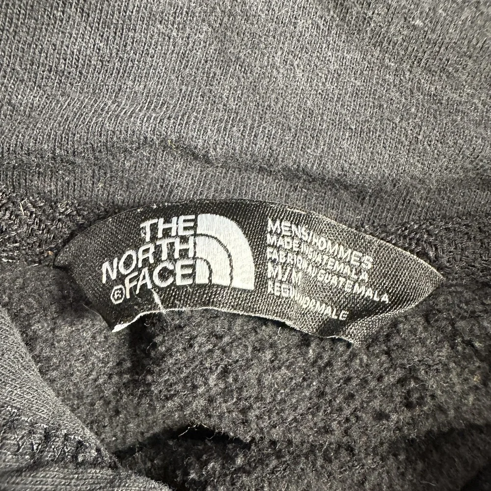 The North‎ Face Hoodie Mens Medium Gray Fleece Pullover Sweatshirt Logo Graphic